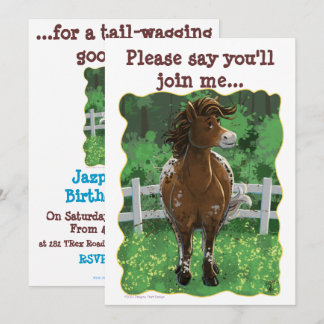 Party Time Appaloosa Pferd Einladung