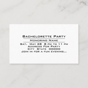 Party Time Bachelorette Feier Einladung
