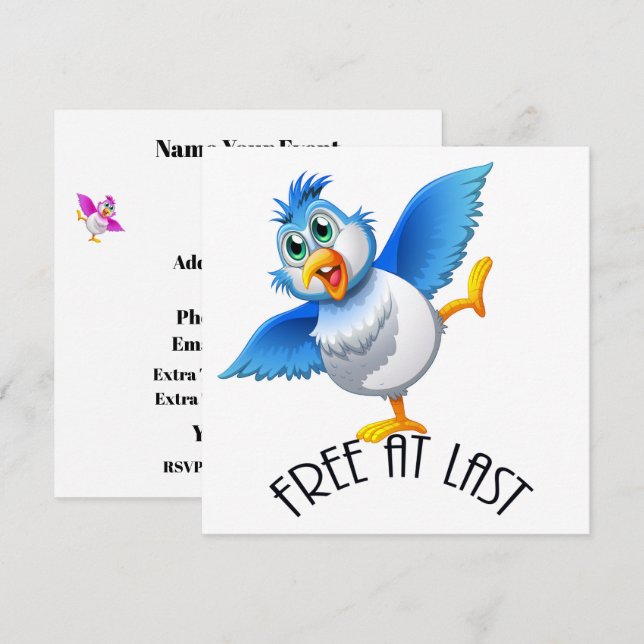 Party Time Bird - Kostenlos bei letzter Einladung (Vorne/Hinten)