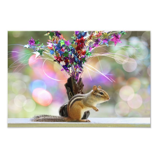 Party Time Chipmunk - Abbildung Fotodruck (Vorne)