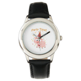 Party Time Confetti Pig Armbanduhr