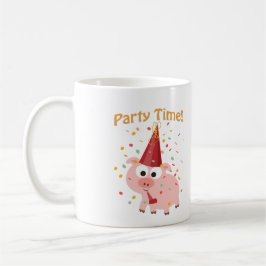 Party Time Confetti Pig Kaffeetasse