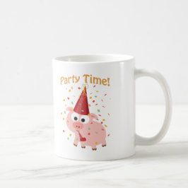 Party Time Confetti Pig Kaffeetasse
