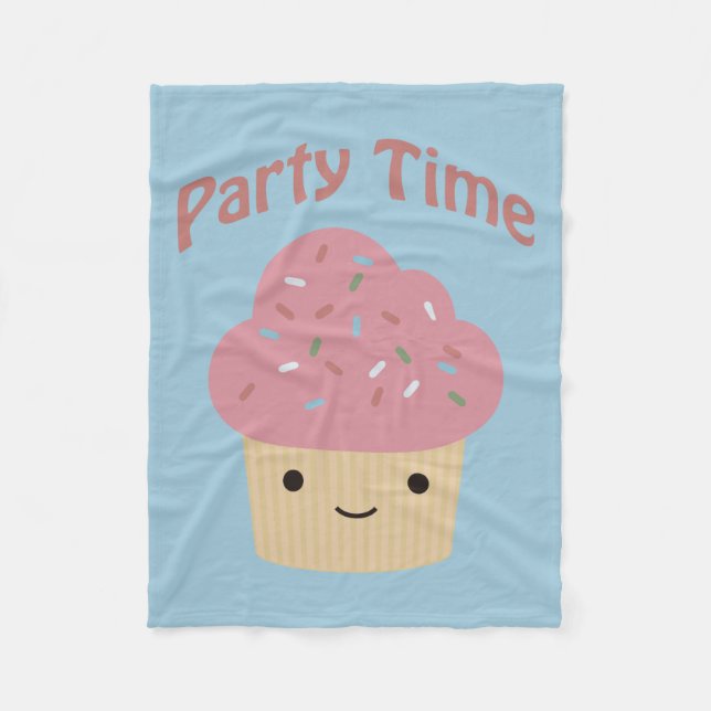 Party TIme Cupcake Fleecedecke (Vorderseite)