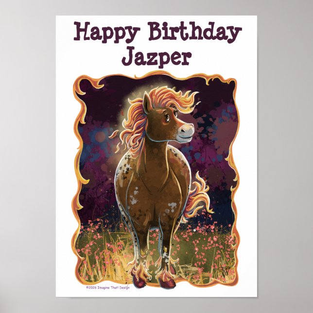 Party Time Fire Horse Poster (Vorne)