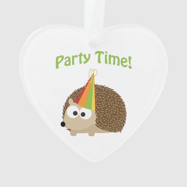 Party Time Igel Ornament (Rückseite)