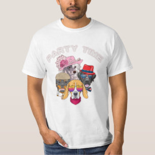Party Time Kawaii Funny Animals T-Shirt