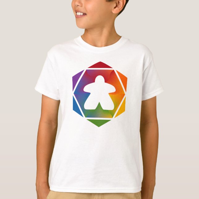 Party Time Meeple Boys Shirt (Vorderseite)