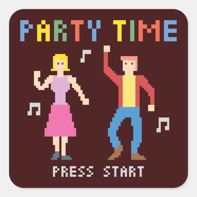 Party Time Sticker (Vorderseite)