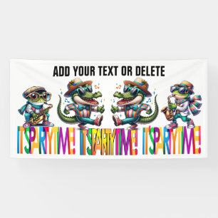 PARTY TIME TRANSPARENT </br>PARTY-ZEIT TRANSPARENT Banner