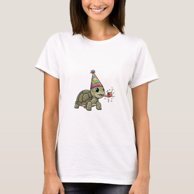 Party Turtle's Birthday Bash T-Shirt (Vorderseite)