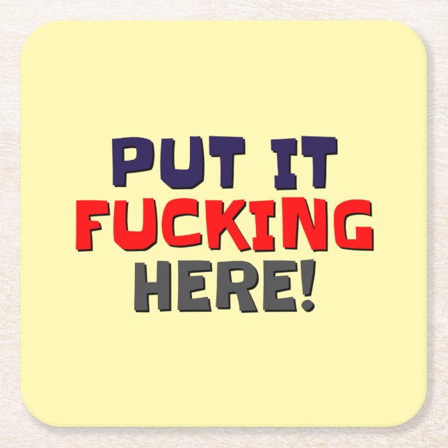 Party Untersetzer (Vorderseite)