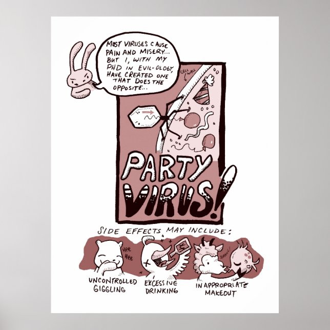 Party-Virus Poster (Vorne)