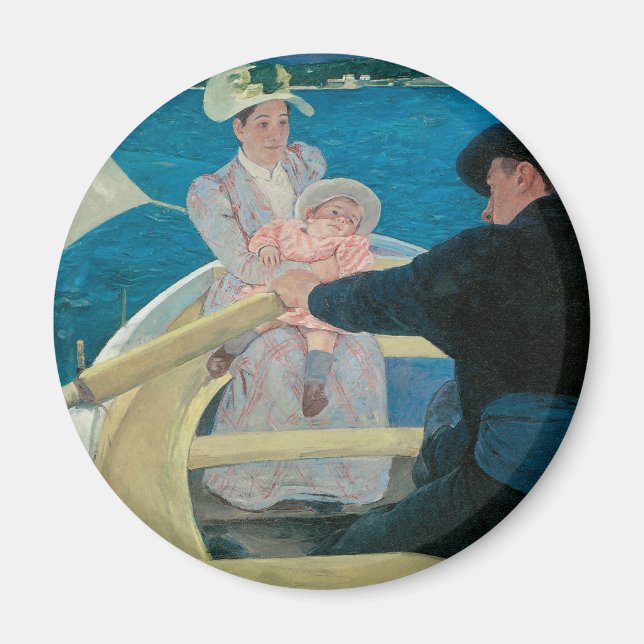 Party von Mary Cassatt, Vintage Kunst Magnet (Vorne)