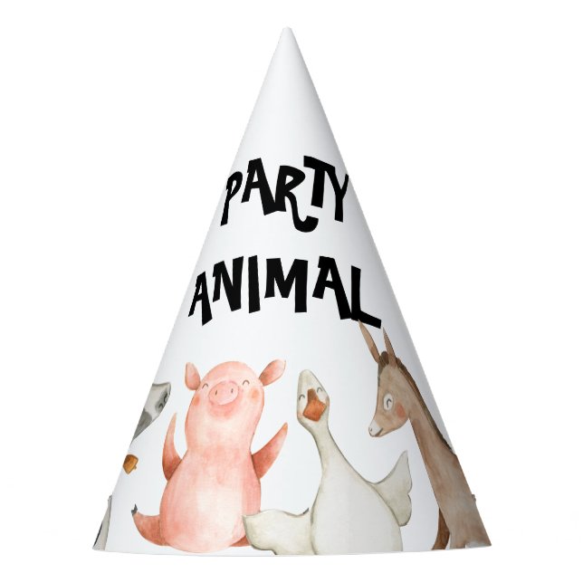 Party von Nutztieren Partyhütchen (Vorderseite)