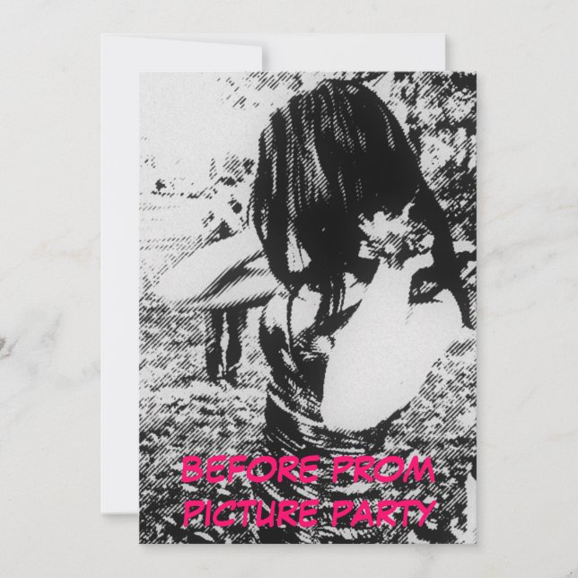 Party vor dem Tanz Einladung (Vorderseite)