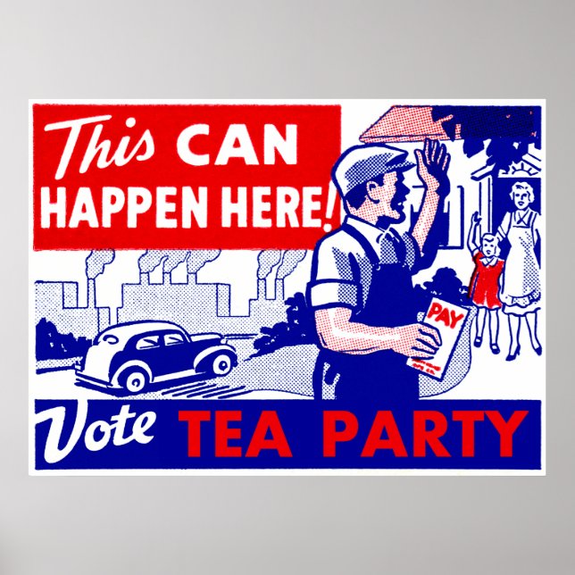 Party "Vote Tea" Poster (Vorne)