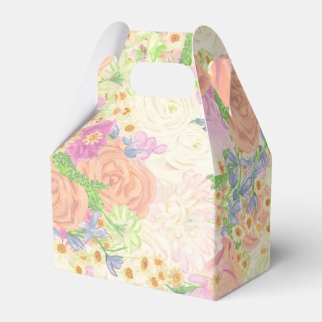 Party Watercolor Garden Blumenzwiebeln Wappen Geschenkschachtel (Vorderseite)