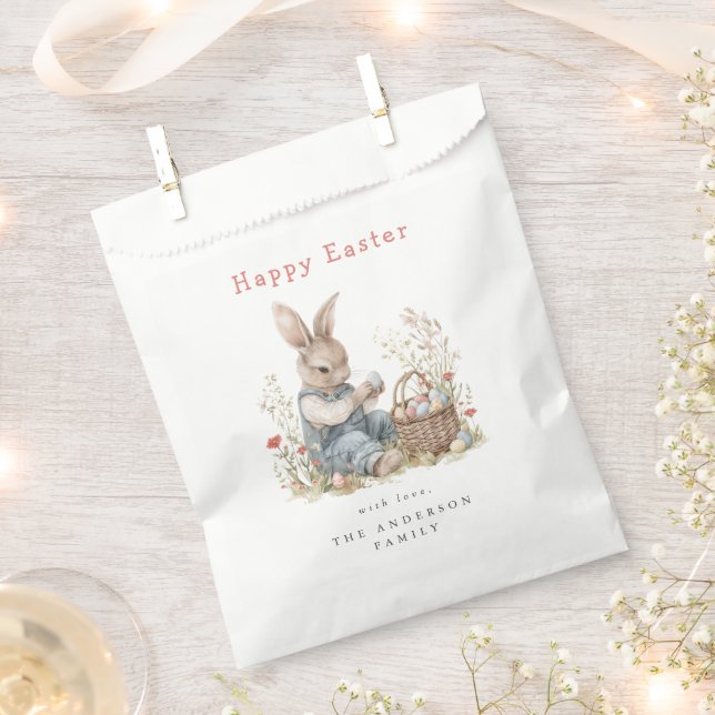 Party "Watercolor Oster" Geschenktütchen (Ausgeschnitten)