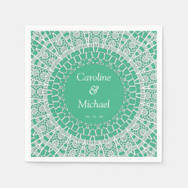 Party Wedding White Lace Serviette