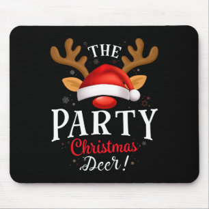 Party Weihnachten Hirsch Pjs Xmas Familie Matching Mousepad