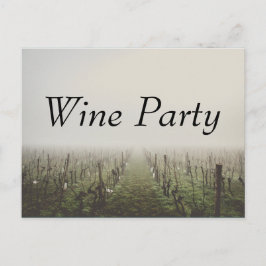 Party Weinkultur und Erde Weinroute Mendrisiotto Einladungspostkarte