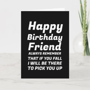Party, wenn Sie Funny Happy Birthday Friend Card f Karte