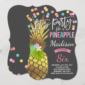 Party wie Ananas zum Geburtstag Einladung