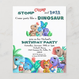 Party wie ein Dinosaurier zum Geburtstag eines Wat