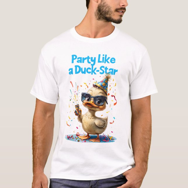 Party wie ein Duckstar T-Shirt (Vorderseite)