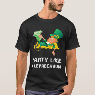 Party wie ein Leprechaun St Patricks Day Funny Bee T-Shirt