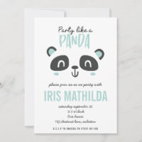 Party wie ein Panda leuchtend bunt Geburtstag