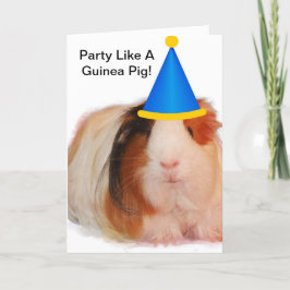 Party wie eine Guinea Pappkarten Einladung