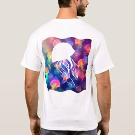 Party wie eine Quallenfisch-Silhouette T-Shirt