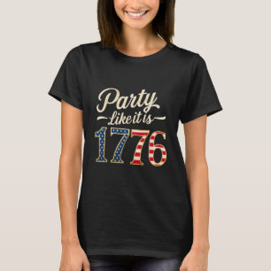 Party wie es ist 1776 US-Flagge Männer Frauen Kind T-Shirt