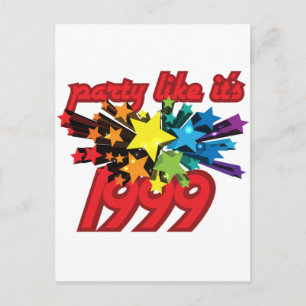 Party wie es ist 1999 - haben Sie Power in der Einladungspostkarte