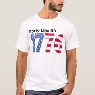Party wie es ist Flagge 1776 T-Shirt
