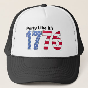 Party wie es ist Flagge 1776 Truckerkappe
