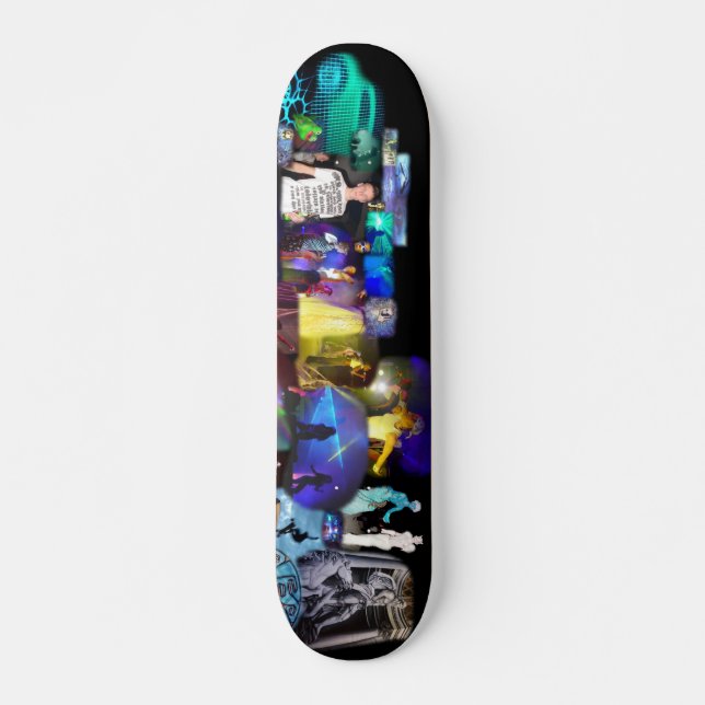 Party-Zeit-Collage Skateboardplattformen Skateboard (Vorne)