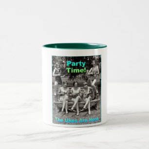 Party-Zeit! Das Ukes sind hier Zweifarbige Tasse