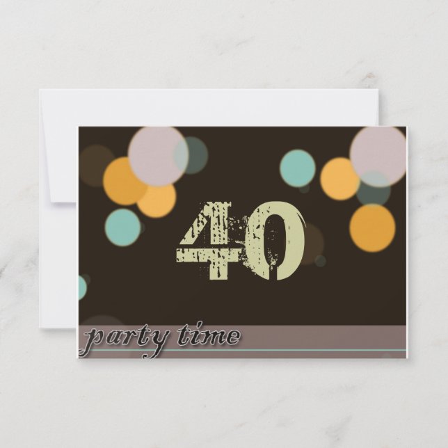 Party-Zeit Einladung (Vorderseite)