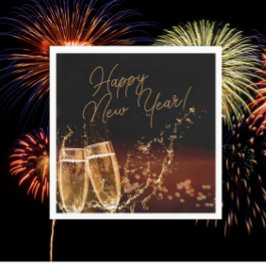 Party-Zeit! Happy New Year Napkins Serviette