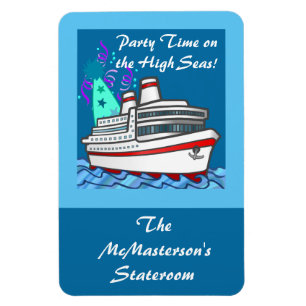 Party-Zeit-Kreuzfahrt-Schiff Stateroom Magnet