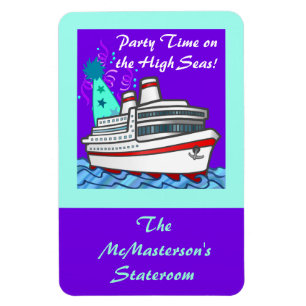 Party-Zeit-Kreuzfahrt-Schiff Stateroom Magnet