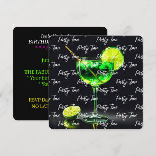 Party Zeit Neon Populär Personalisiert Einladung