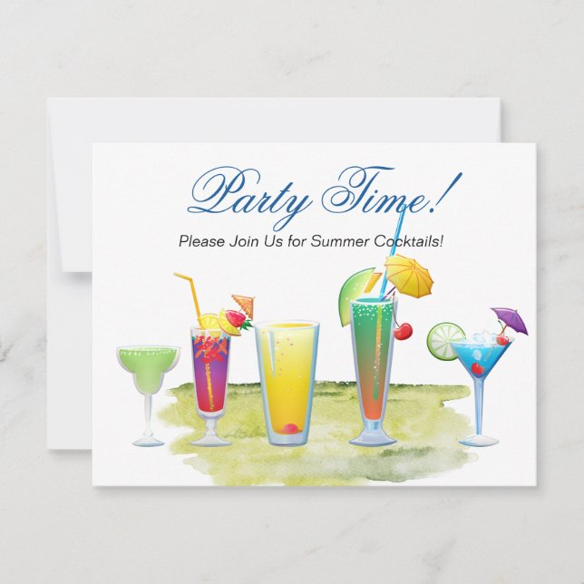 Party Zeit, Sommercocktails (Vorderseite)