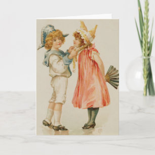 Party Zeit, Weihnachts-Postkarte Feiertagskarte