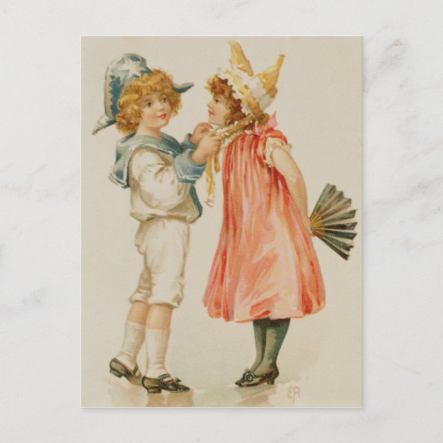 Party Zeit, Weihnachts-Postkarte Feiertagspostkarte (Vorderseite)