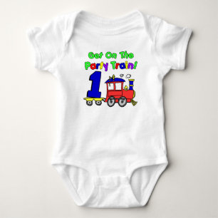 Party Zug Erster Geburtstag Baby Strampler