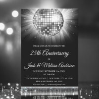 Party zum 25. Geburtstag der Hochzeit Silver Disco